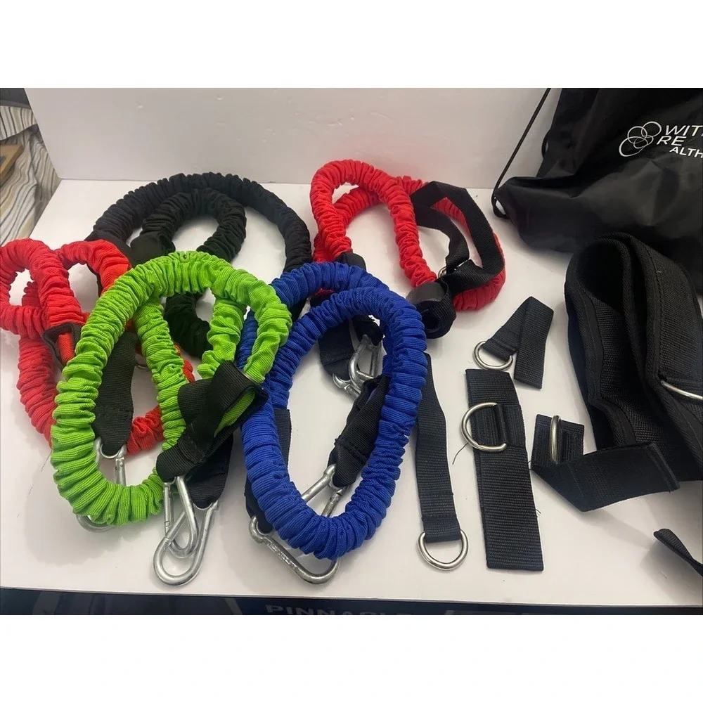 Portable Resistance Band Set Adjustable Workout Bands for Home Gym
